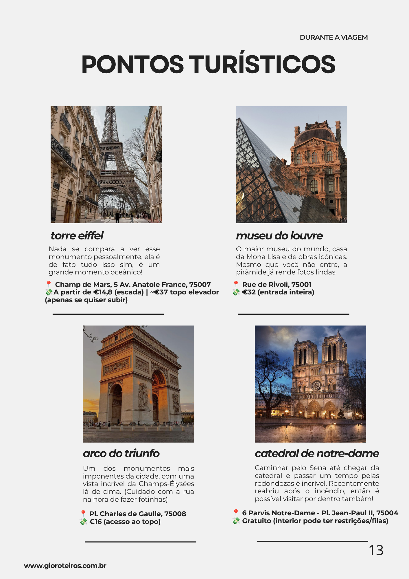 Exemplo de página - Paris